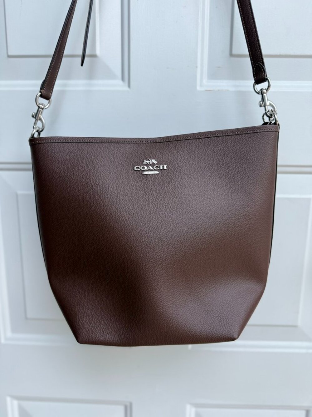 Coach Brown Leather Hobo Bag - Picture 4 of 11